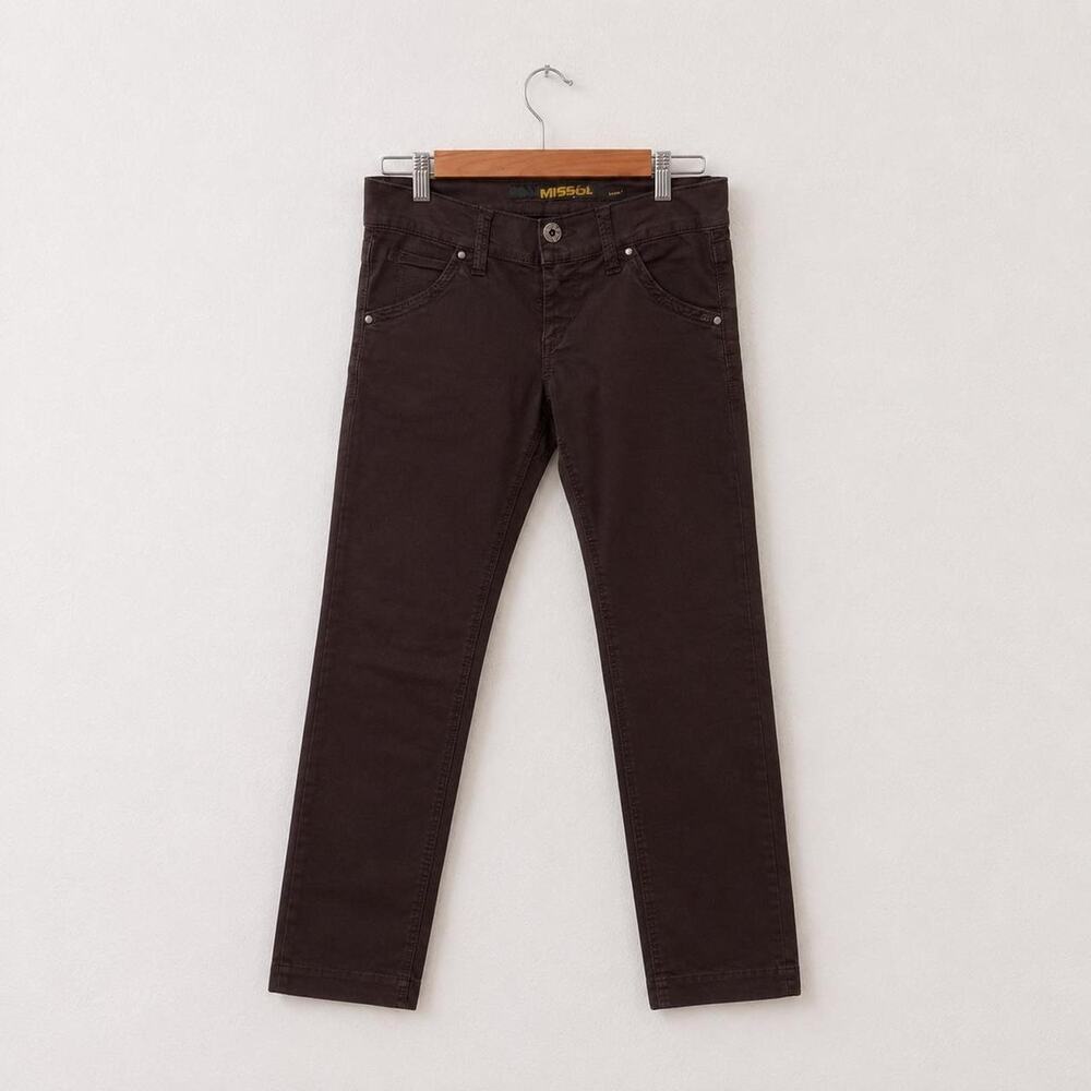 miss sixty brown italian low rise skinny pants
